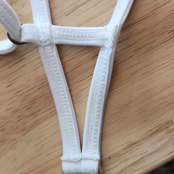 White Crochet Bikini Set with Scalloped Edging - Picture 9 of 9